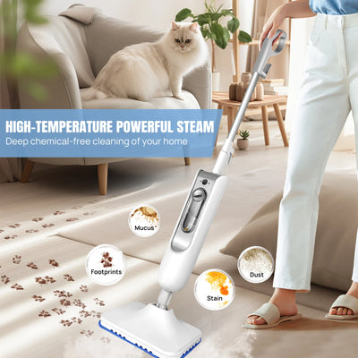 2000W Electric Steam Mop With 400ml Water Tank,Fast Heating, High Steam Output, Cleans All Types Of Floors And Windows, Carpets