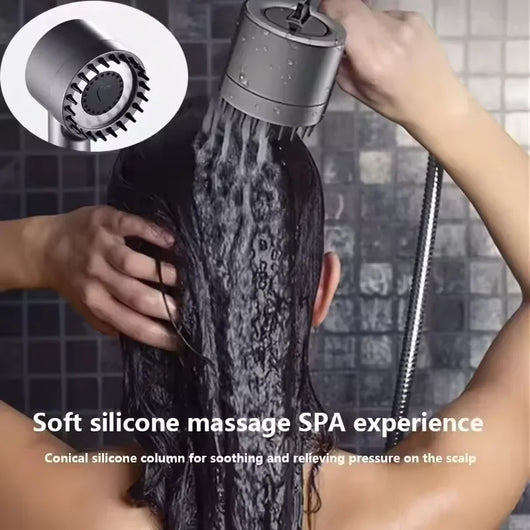4 Mode Adjustable Shower Head Kit High Pressure Shower Head High Pressure Bathroom Shower Spray With Massage Water Filter