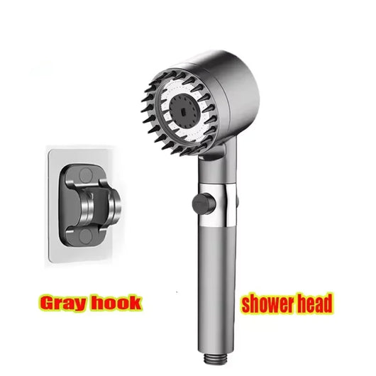 4 Mode Adjustable Shower Head Kit High Pressure Shower Head High Pressure Bathroom Shower Spray With Massage Water Filter