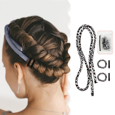 Heatless Curling Rod Headband No Heat Rollers Sleeping Overnight Soft Flexi Rods Multi-color Lazy Hair Curlers Hair Styling Tool