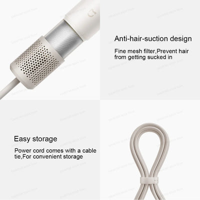 2026 New MIJIA High-Speed Hair Dryer,110000rpm,62m/s Powerful airflow,8 Airflow Mode,347g 4 Color,CN Version With Adapter