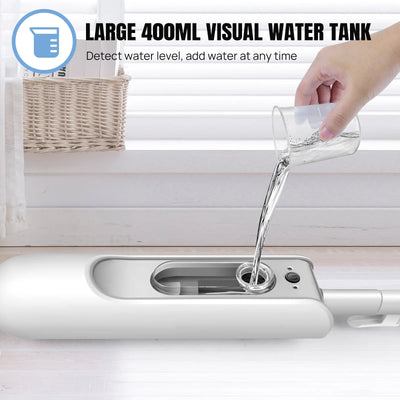 2000W Electric Steam Mop With 400ml Water Tank,Fast Heating, High Steam Output, Cleans All Types Of Floors And Windows, Carpets