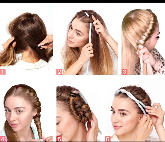 Heatless Curling Rod Headband No Heat Rollers Sleeping Overnight Soft Flexi Rods Multi-color Lazy Hair Curlers Hair Styling Tool