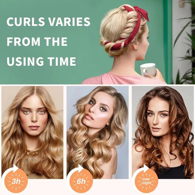 Heatless Curling Rod Headband No Heat Rollers Sleeping Overnight Soft Flexi Rods Multi-color Lazy Hair Curlers Hair Styling Tool
