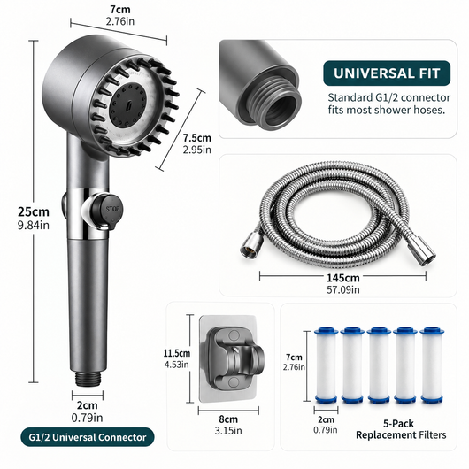 Water Filtered Shower Head