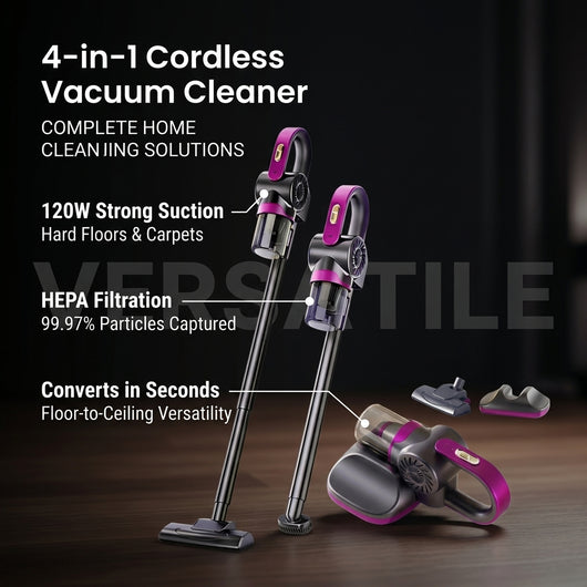 4-in-1 Cordless Vacuum Cleaner